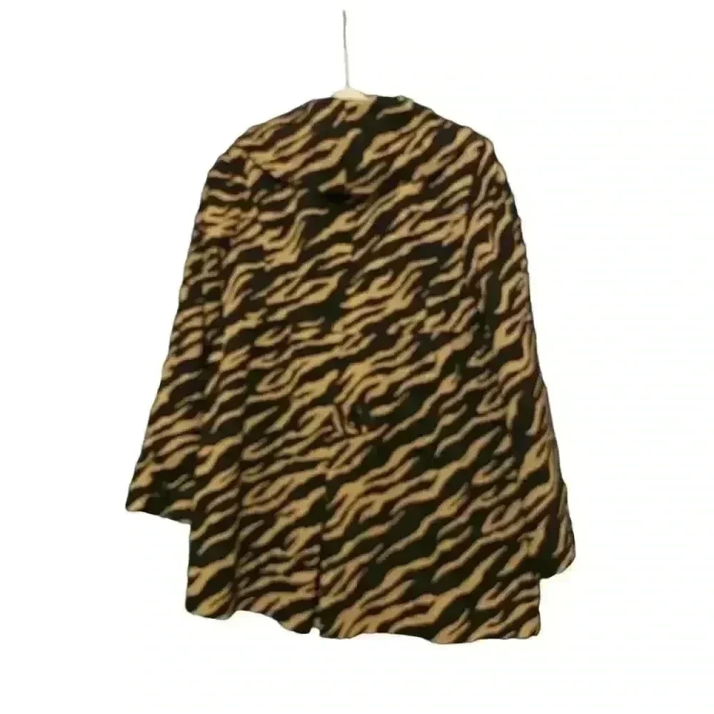 Grace Women's Animal Print Jacket Black Size 10 - Picture 2 of 4